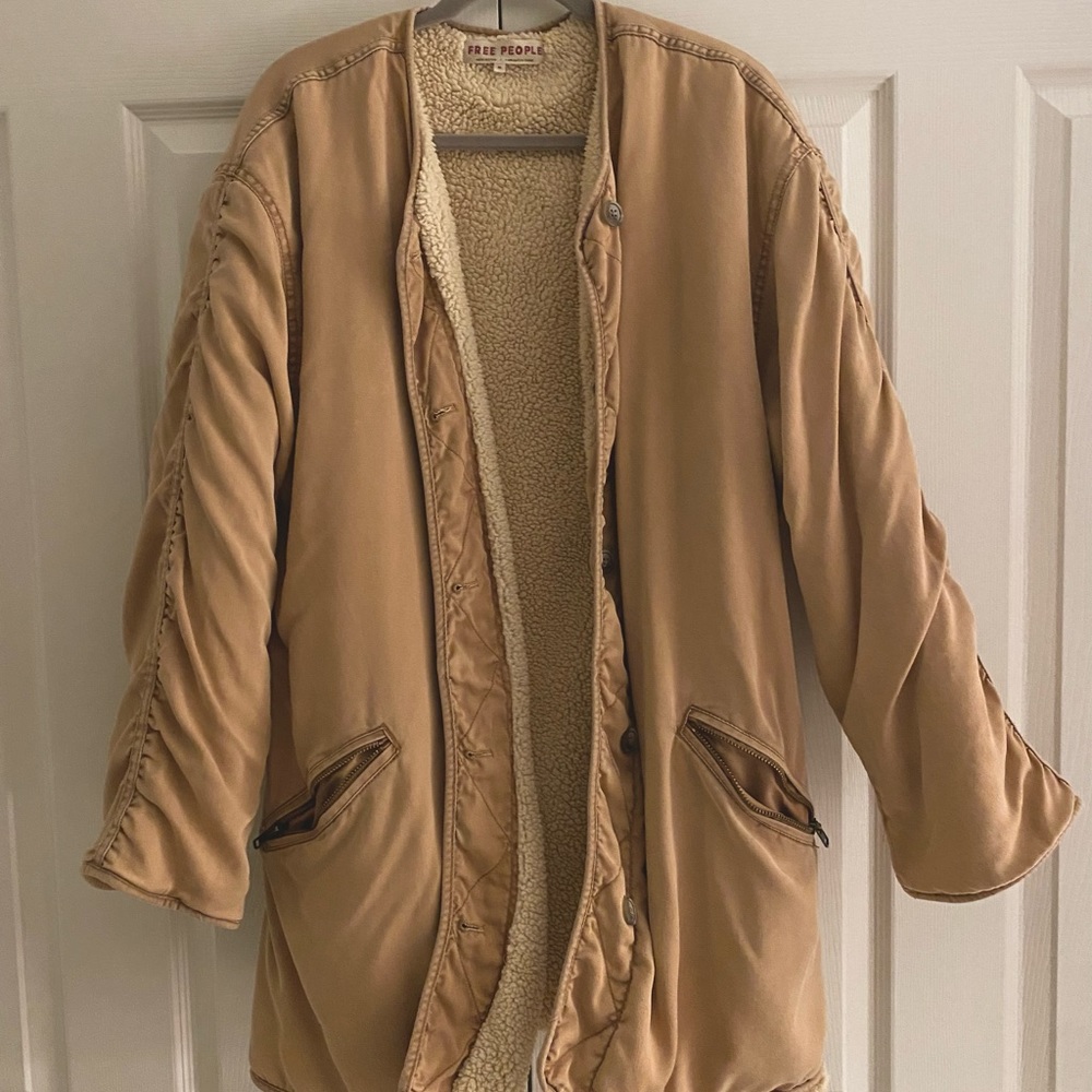 Free People oversized Puffer jacket - reversible